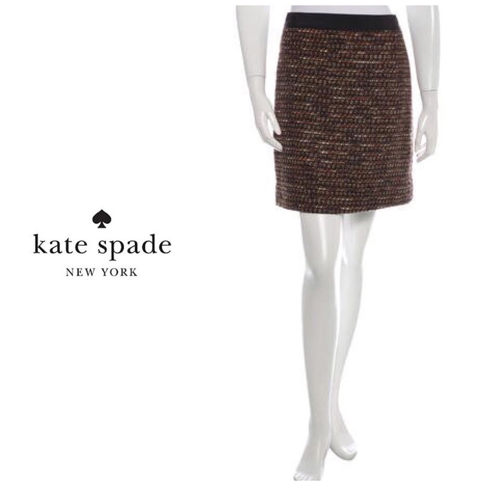 Kate Spade "Kylie" skirt - brown tweed